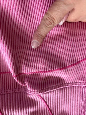 Aeropostale Pink Ribbed High-Waist Athletic Shorts thumbnail 5