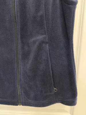 Columbia Benton Springs Navy Full Zip Fleece Vest Women’s M thumbnail 5