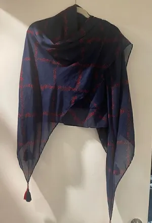 Scarf or beach cover Blue thumbnail 1