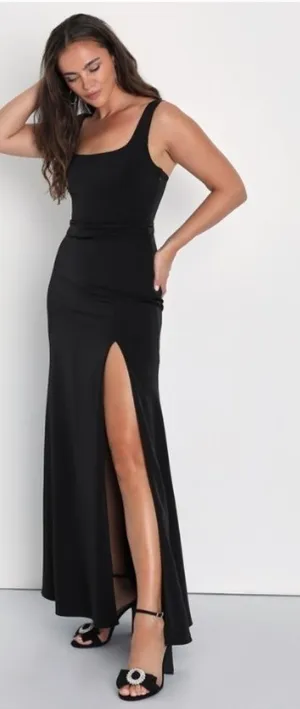 LULU's Prom Wedding Bridesmaid Elegant Classic Mermaid Trumpet Gown • X-Small thumbnail 1