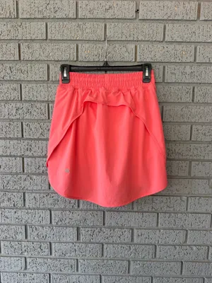 Lululemon Hotty Hot High-Rise Skirt *Long Raspberry Cream Pink Peach Size 4 thumbnail 4