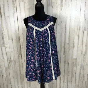 Entro Open Caged Back Floral Dress Swing Anthro v6x thumbnail 3