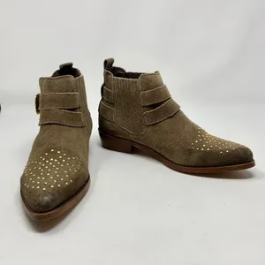 Steve Madden Nann Booties w/ Gold‎ Studs Buckle thumbnail 4