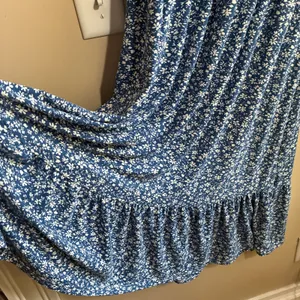 Unbranded Floral Smocked Maxi Dress 2XL Blue Womens Ruffle Tiered Flutter Sleeve thumbnail 5