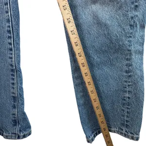 Levis 501 Original 150th Jeans Heart Patch Blue Denim W25 L30 High Rise Straight thumbnail 8