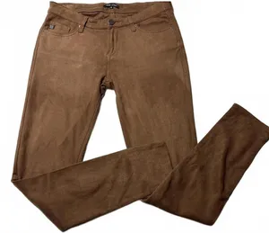 Dear John Brown Faux Suede Skinny Pants thumbnail 1