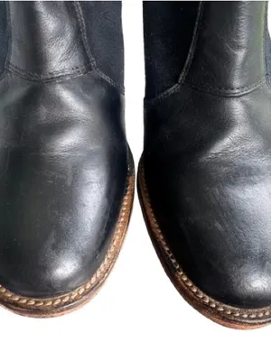 J Shoes Black Leather & Suede Ankle Boots thumbnail 4