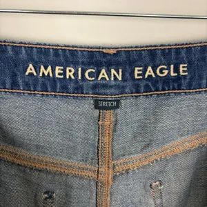 American Eagle Stretch Super High Rise Baggy Wide Leg Jeans Medium Wash Size 18S thumbnail 9