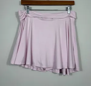 Wild Fable Pink Foldover Waist Flowy Skort Built-In Shorts Size L thumbnail 1