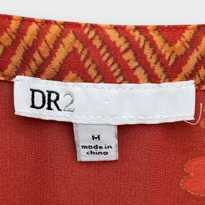 DR2 Floral Blouse Red Size M thumbnail 2