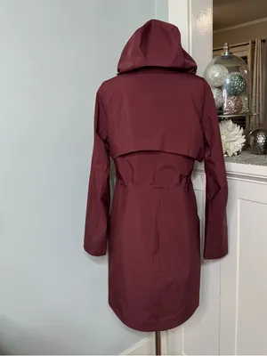 Lululemon Rain Rebel Jacket Waterproof Utility Jacket Red Merlot Size 6 Small thumbnail 10