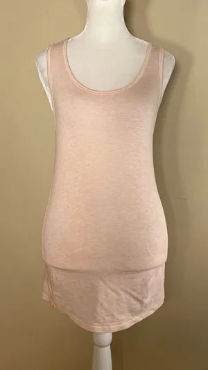 Lululemon Heathered Peach Pink Cool Racerback Tank Top Size 2 thumbnail 1