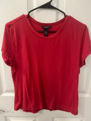 Outfitters Red Size XL Red Short Sleeve Shirt thumbnail 1