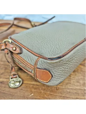 Dooney & Bourke Vintage USA Made Camera Zip Top AWL Bag thumbnail 6
