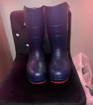 Rain/ Fishing boots Purple Size 8 thumbnail 3