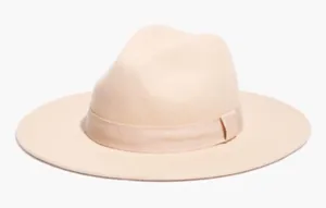 Madewell x Biltmore Size S / M Shaped Felt Hat in Tawny Light Pink MB607‎ READ thumbnail 1