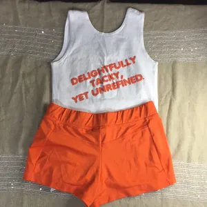 B24 #5 Hooters Girl Worn Uniform Tank/Shorts from Newnan Georgia Size XXS thumbnail 6