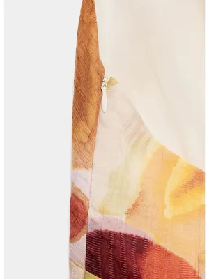 ZARA Women’s Pink & Cream Swirl Halter Midi Dress thumbnail 9