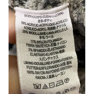 Free People Double Breasted Sweater‎ Sz S Zebra Chunky Knit Wool Blend Cardigan thumbnail 7
