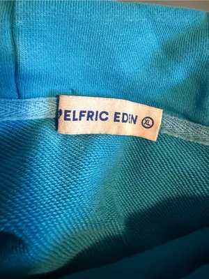 Aelfric Eden Circular Heart Graphic Washed Blue Hoodie thumbnail 7