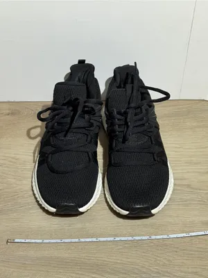 Womens Sneakers Size 8 Black Lace Up Walking Running White Sole cute fashion thumbnail 2