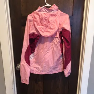 Columbia full zip pink windbreaker jacket - size 18/20 youth or medium thumbnail 3