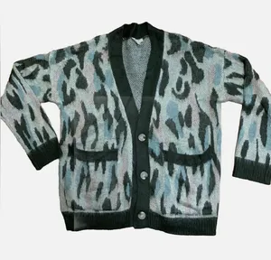 Mystree Womens Soft Cardigan Sweater Size Medium Button Up Pockets Multi Pattern thumbnail 1