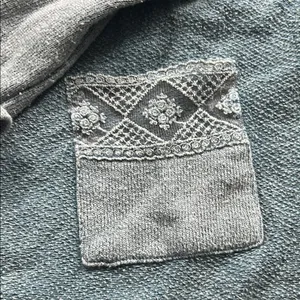 Altard State Blue V-Neck Sweater with Pocket Detail thumbnail 2