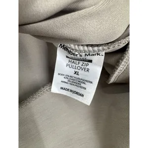 NWT Member's Mark Sandwashed Half Zip Pullover Sweatshirt Gray Women’s XL Soft thumbnail 4