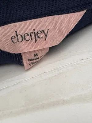 Eberjey Gisele Long Sleeve Navy Pajama Top thumbnail 8