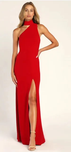 Formal Red Dress thumbnail 1
