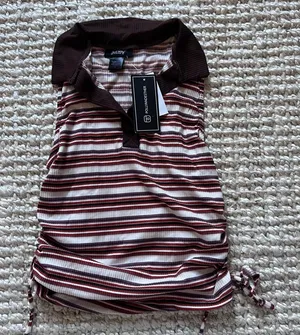 Just Polly Polo Tank Cropped Sz Large thumbnail 1