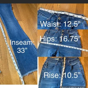 Sweet Look High waist button fly flare jeans Size 1 thumbnail 7