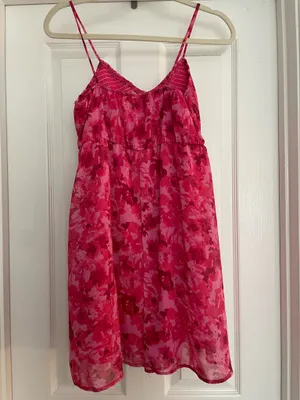 Peach Love Pink floral sundress thumbnail 3
