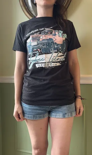 Tybee Island Georgia Jeep t shirt thumbnail 1
