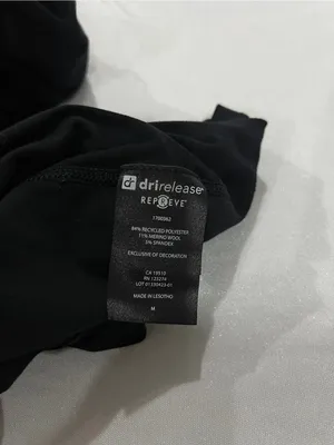 Paradox Women's Black Merino Blend Top Size Medium Long Sleeve With Thumbholes thumbnail 10