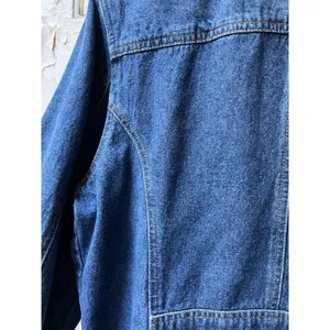 Cherokee womens denim cotton long sleeve trench car coat Size Medium with flaws thumbnail 15