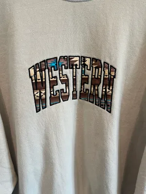 Boutique tan western sweatshirt Size XXL thumbnail 4