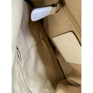 coach medium w adjustable strap white leather cros thumbnail 11