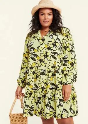 Anthropologie Tiered Dress, Size L, MSRP $148 thumbnail 1
