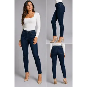 Agolde Sophie Pentacle Dark Wash High Rise Skinny Ankle Crop Jeans A123-1045‎ thumbnail 2