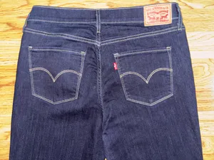 Levi’s Mid Rise Skinny Jeans Women’s Waist Size 30 Length 30 Dark Blue Wash READ thumbnail 3