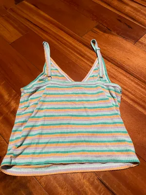 Aerie Striped Crop Tank Top thumbnail 2