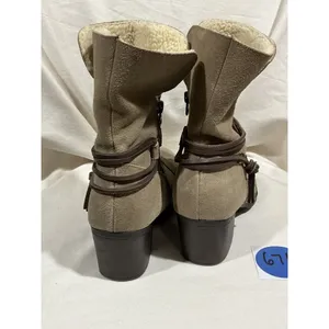 Woman’s Sporto. Lori Tan Suede Leather Size 9.5 Ankle Bootie #671 thumbnail 4
