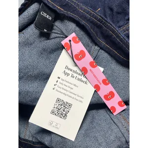 NEW Cider Womens Blue Mid Rise Ruffle Frill Mini A-Line Denim Jeans Skirt Size S thumbnail 3