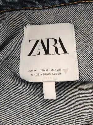 Zara Medium Wash Bootcut Denim Jumpsuit Size Medium thumbnail 10