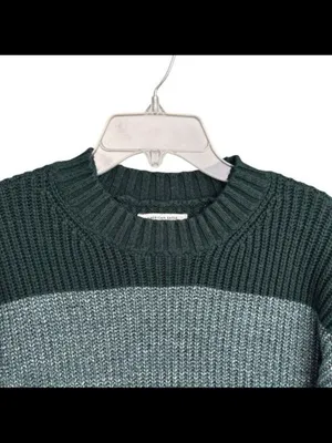 American Eagle AE Dreamspun Cozy Colorblock Knit Sweater Womens XS thumbnail 5