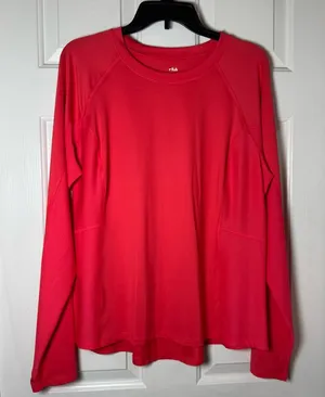 Fila Sport orange Crew Neck Top thumbnail 1