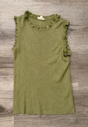 Season's Label Ruffle trim tank top thumbnail 1