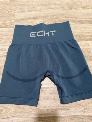ECHT Arise Key Dusty Blue High-Waist Bike Shorts Size Medium thumbnail 3